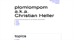 Desktop Screenshot of plomlompom.de